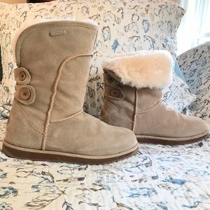 Emu Australia Charlotte suede waterproof boot. Taupe